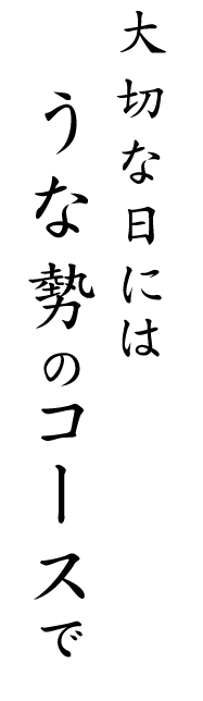 大切な日にはうな勢のコースで